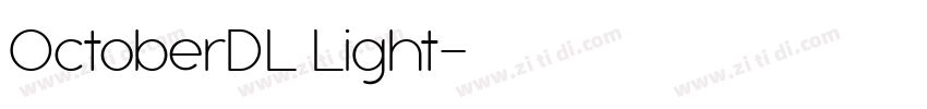 OctoberDL Light字体转换 OctoberDL Light字体转换